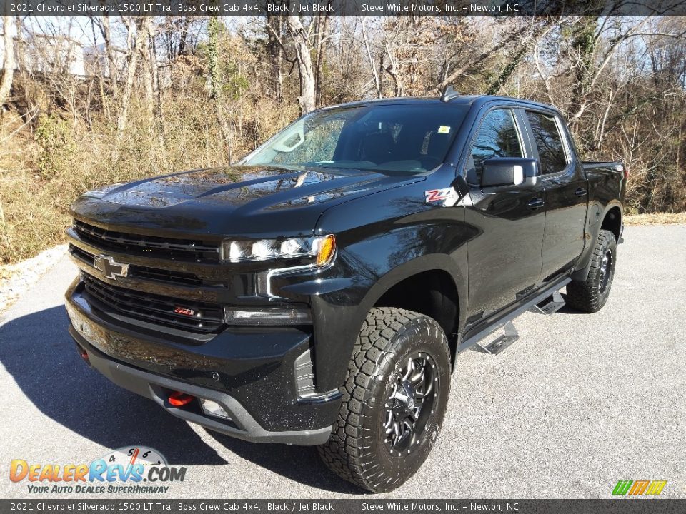 2021 Chevrolet Silverado 1500 LT Trail Boss Crew Cab 4x4 Black / Jet Black Photo #3