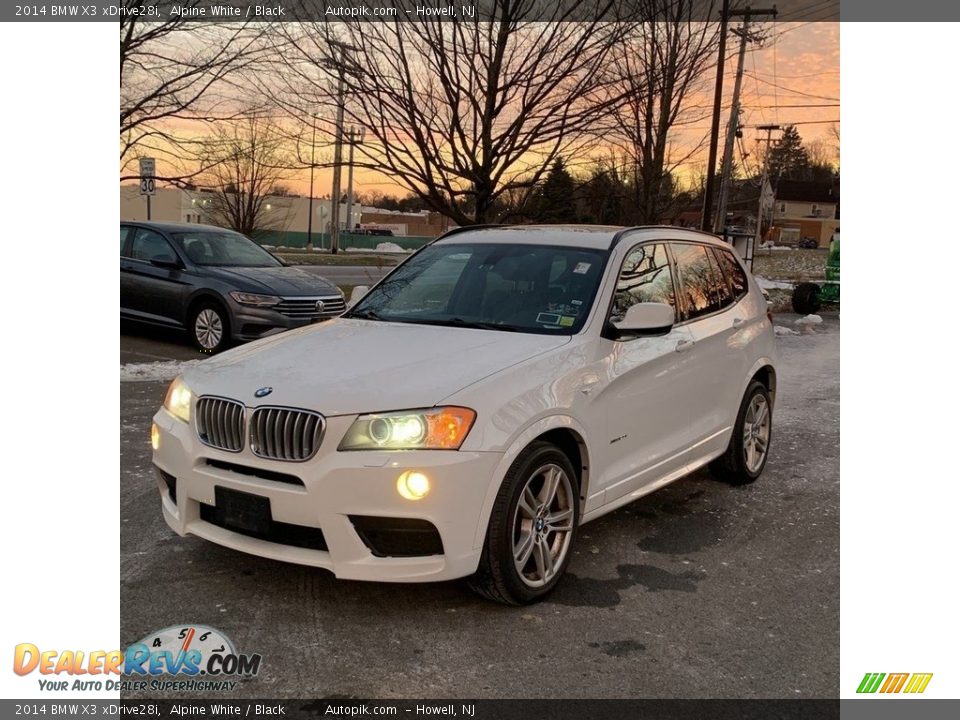 2014 BMW X3 xDrive28i Alpine White / Black Photo #1