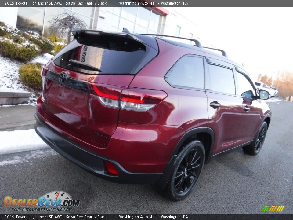 2019 Toyota Highlander SE AWD Salsa Red Pearl / Black Photo #14