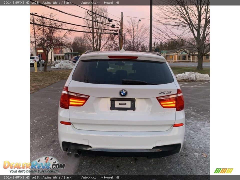 2014 BMW X3 xDrive28i Alpine White / Black Photo #4