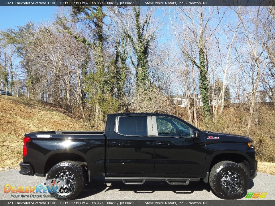 2021 Chevrolet Silverado 1500 LT Trail Boss Crew Cab 4x4 Black / Jet Black Photo #6