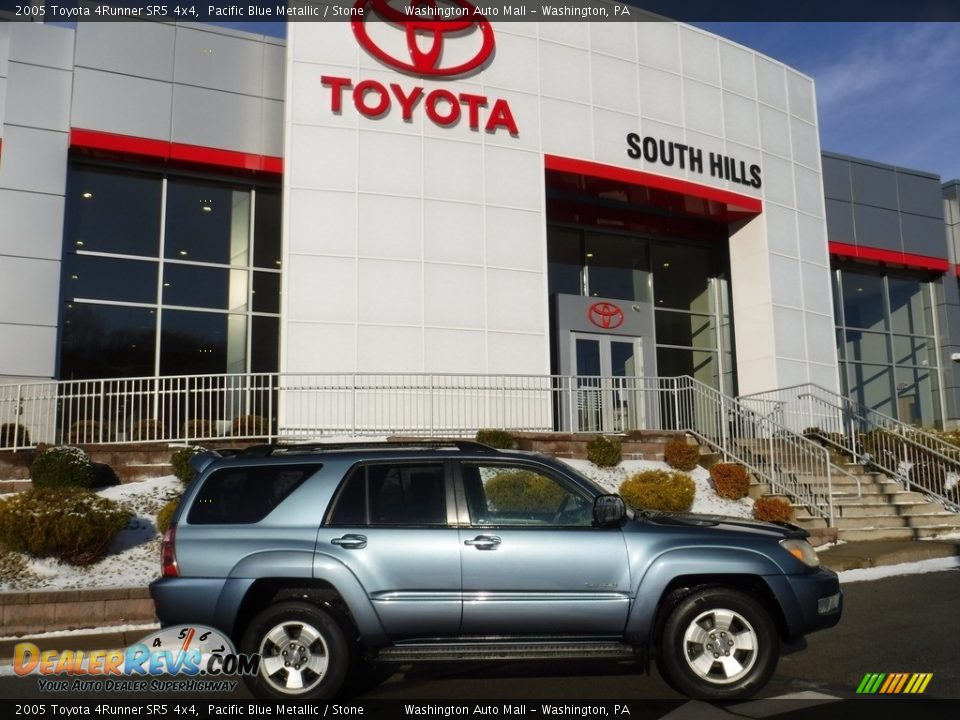 2005 Toyota 4Runner SR5 4x4 Pacific Blue Metallic / Stone Photo #2