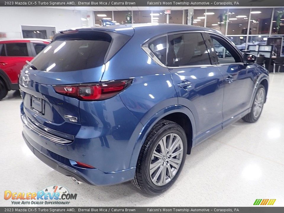 2023 Mazda CX-5 Turbo Signature AWD Eternal Blue Mica / Caturra Brown Photo #2