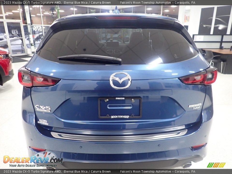 2023 Mazda CX-5 Turbo Signature AWD Eternal Blue Mica / Caturra Brown Photo #3
