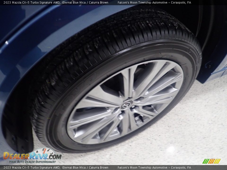 2023 Mazda CX-5 Turbo Signature AWD Eternal Blue Mica / Caturra Brown Photo #10