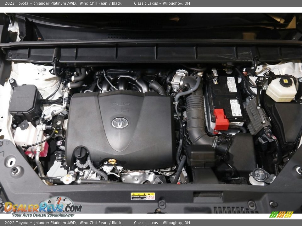 2022 Toyota Highlander Platinum AWD Wind Chill Pearl / Black Photo #23