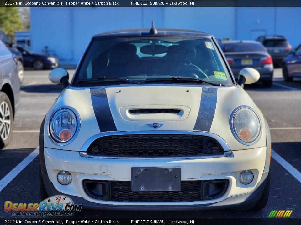 2014 Mini Cooper S Convertible Pepper White / Carbon Black Photo #2