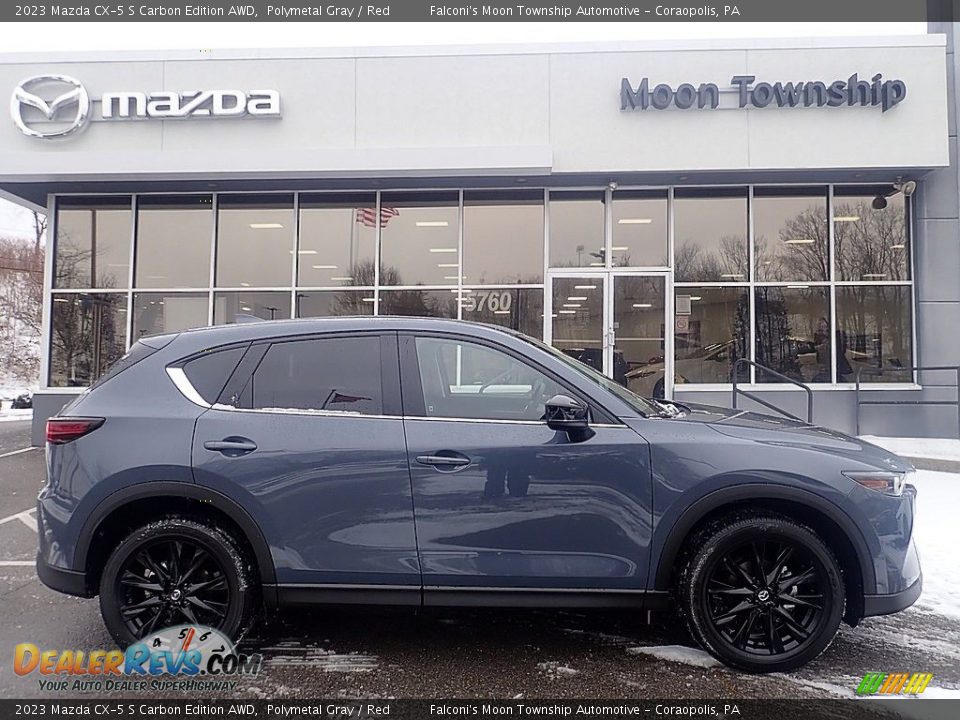 2023 Mazda CX-5 S Carbon Edition AWD Polymetal Gray / Red Photo #1