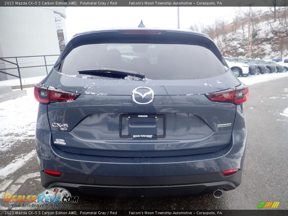 2023 Mazda CX-5 S Carbon Edition AWD Polymetal Gray / Red Photo #3