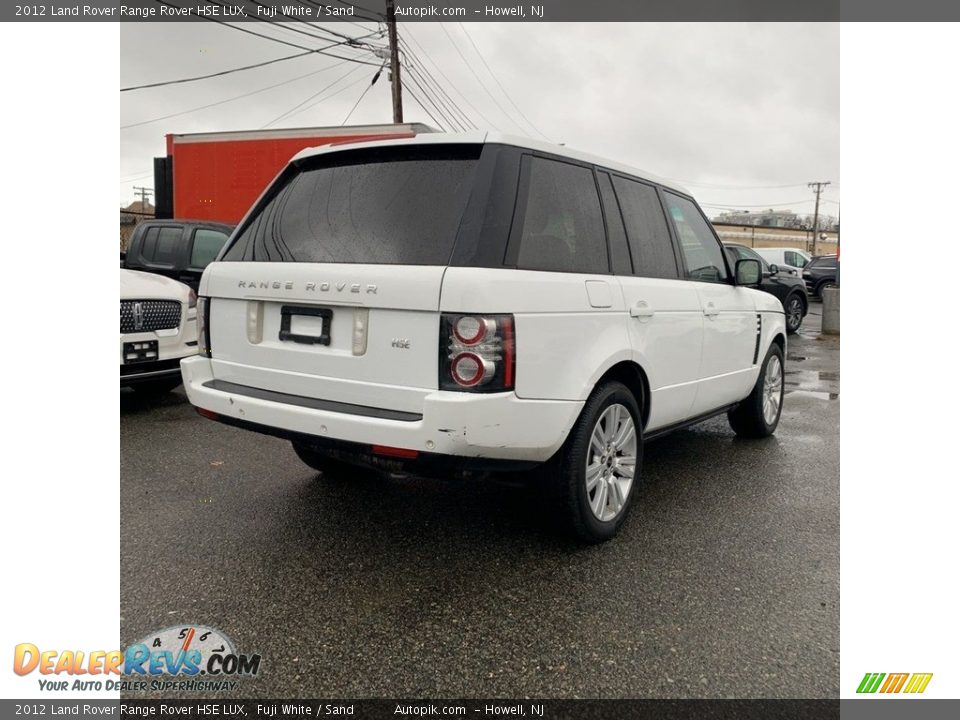 2012 Land Rover Range Rover HSE LUX Fuji White / Sand Photo #5