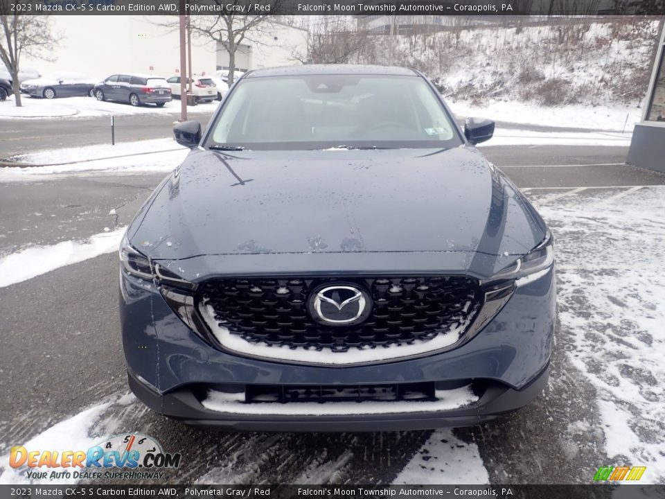 2023 Mazda CX-5 S Carbon Edition AWD Polymetal Gray / Red Photo #8