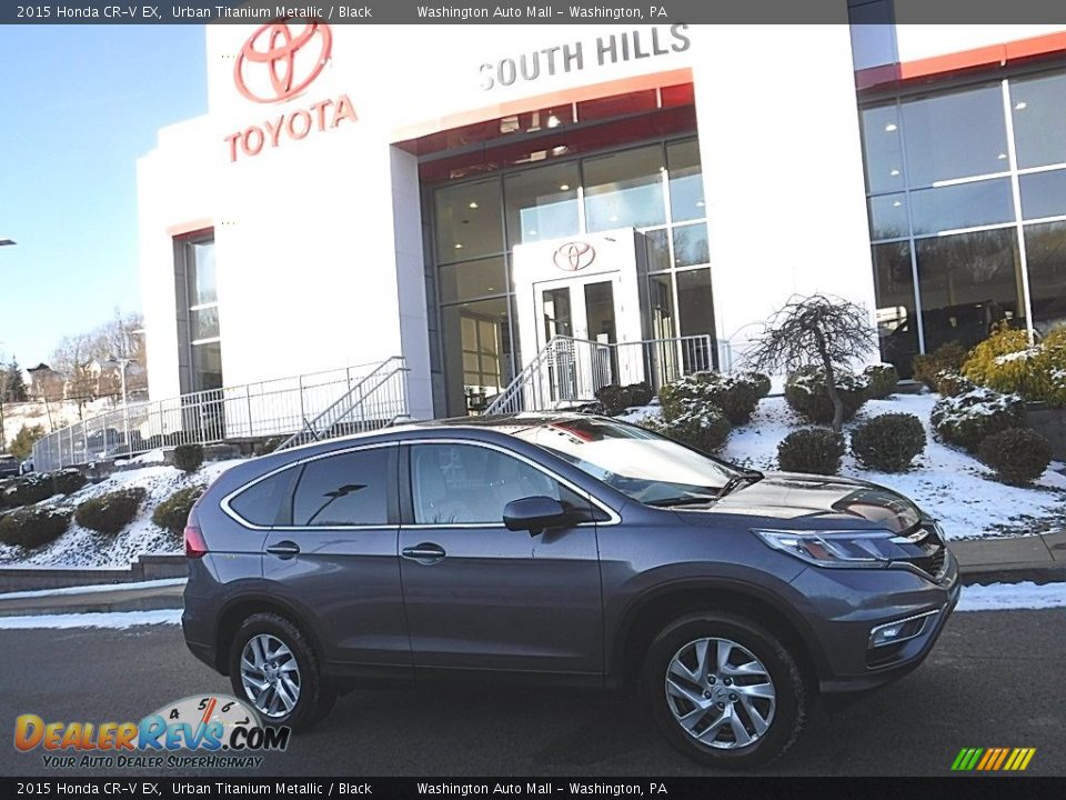 2015 Honda CR-V EX Urban Titanium Metallic / Black Photo #2