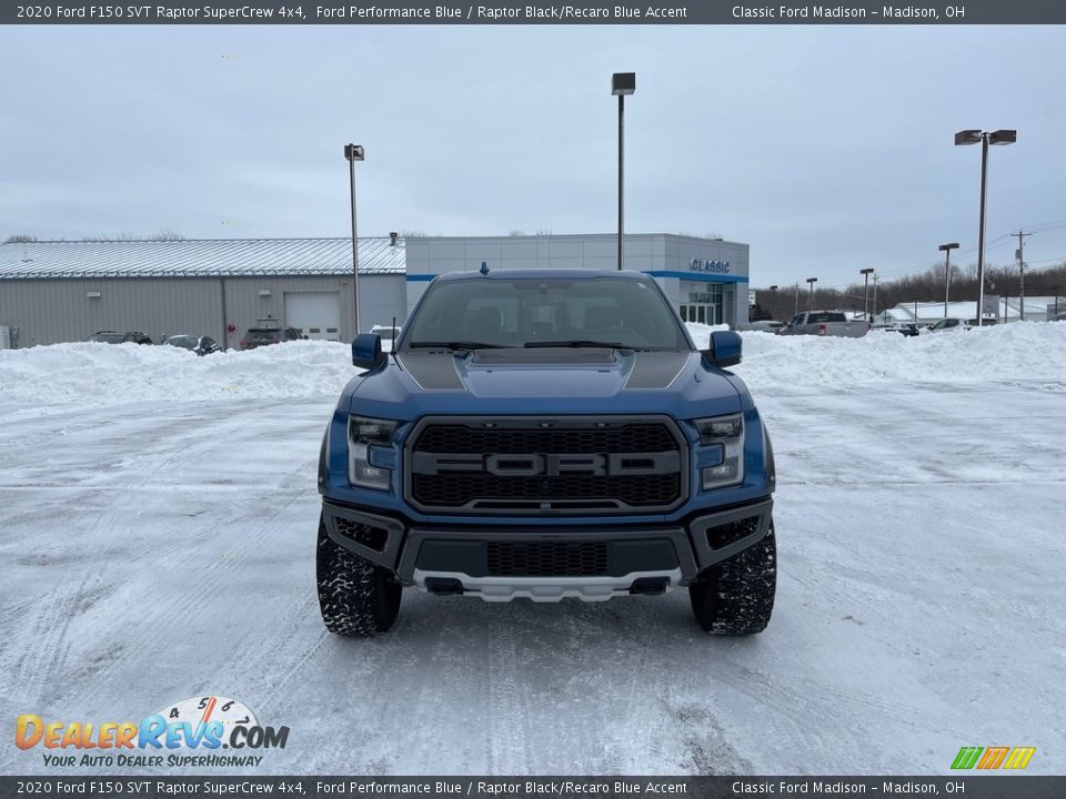 2020 Ford F150 SVT Raptor SuperCrew 4x4 Ford Performance Blue / Raptor Black/Recaro Blue Accent Photo #7