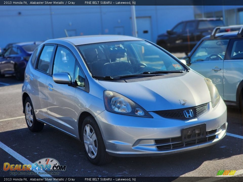 2013 Honda Fit Alabaster Silver Metallic / Gray Photo #3