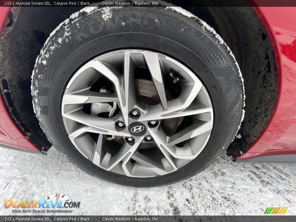 2021 Hyundai Sonata SEL Calypso Red / Black Photo #5