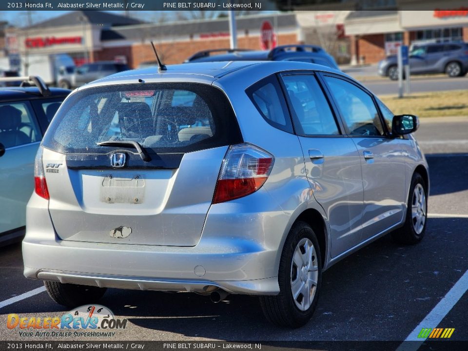 2013 Honda Fit Alabaster Silver Metallic / Gray Photo #5