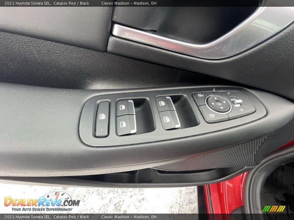 2021 Hyundai Sonata SEL Calypso Red / Black Photo #7