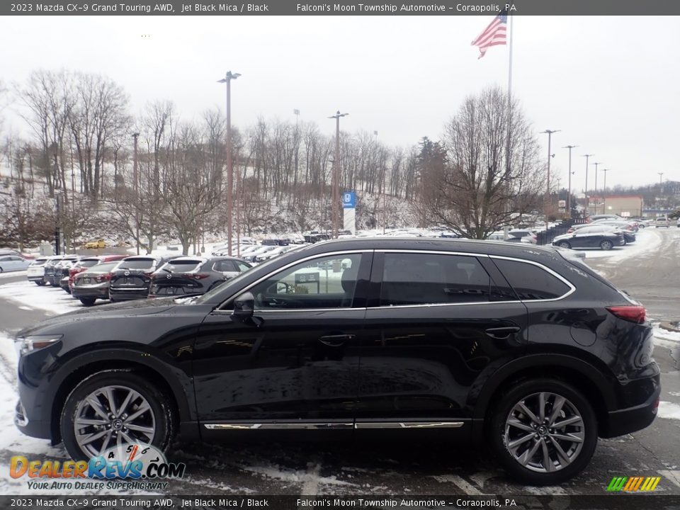 Jet Black Mica 2023 Mazda CX-9 Grand Touring AWD Photo #6