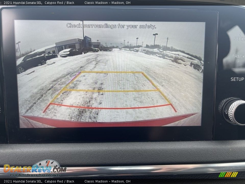 2021 Hyundai Sonata SEL Calypso Red / Black Photo #11