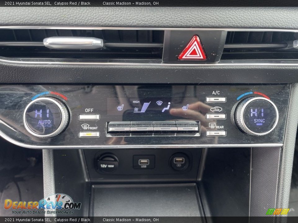 2021 Hyundai Sonata SEL Calypso Red / Black Photo #12