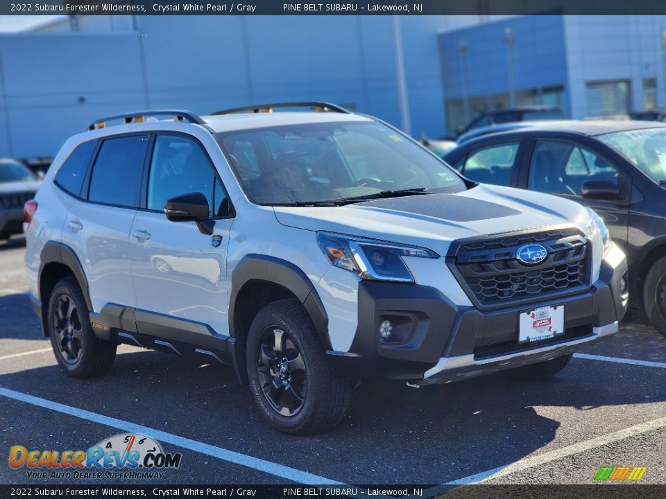 2022 Subaru Forester Wilderness Crystal White Pearl / Gray Photo #3