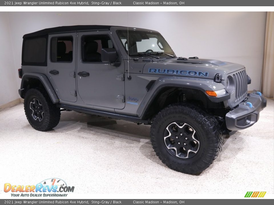 Sting-Gray 2021 Jeep Wrangler Unlimited Rubicon 4xe Hybrid Photo #1