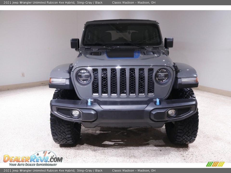 2021 Jeep Wrangler Unlimited Rubicon 4xe Hybrid Sting-Gray / Black Photo #2