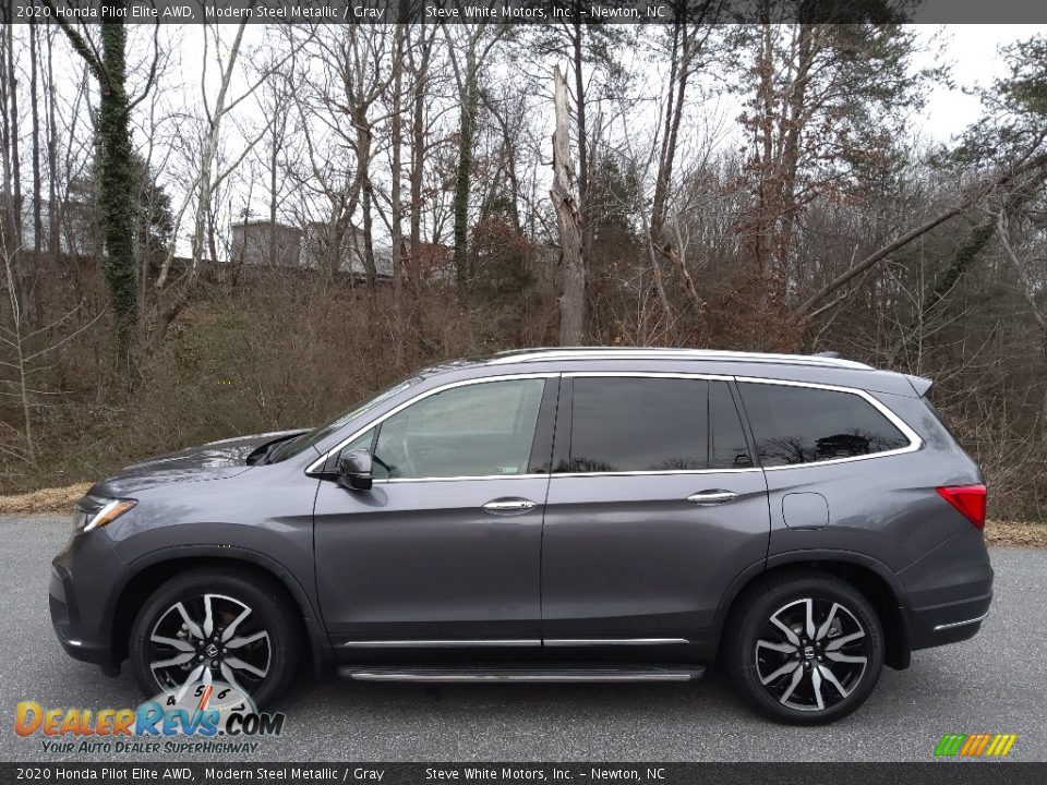 Modern Steel Metallic 2020 Honda Pilot Elite AWD Photo #1