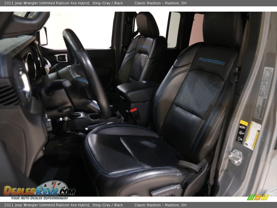 Front Seat of 2021 Jeep Wrangler Unlimited Rubicon 4xe Hybrid Photo #5