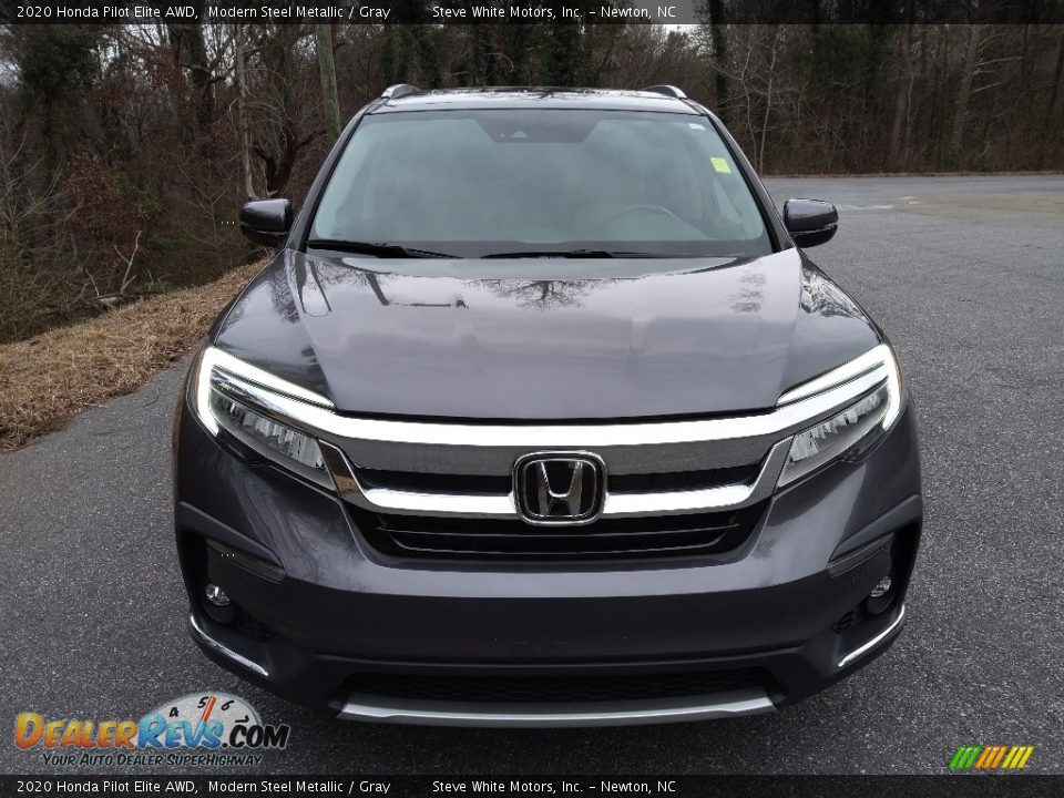 2020 Honda Pilot Elite AWD Modern Steel Metallic / Gray Photo #3