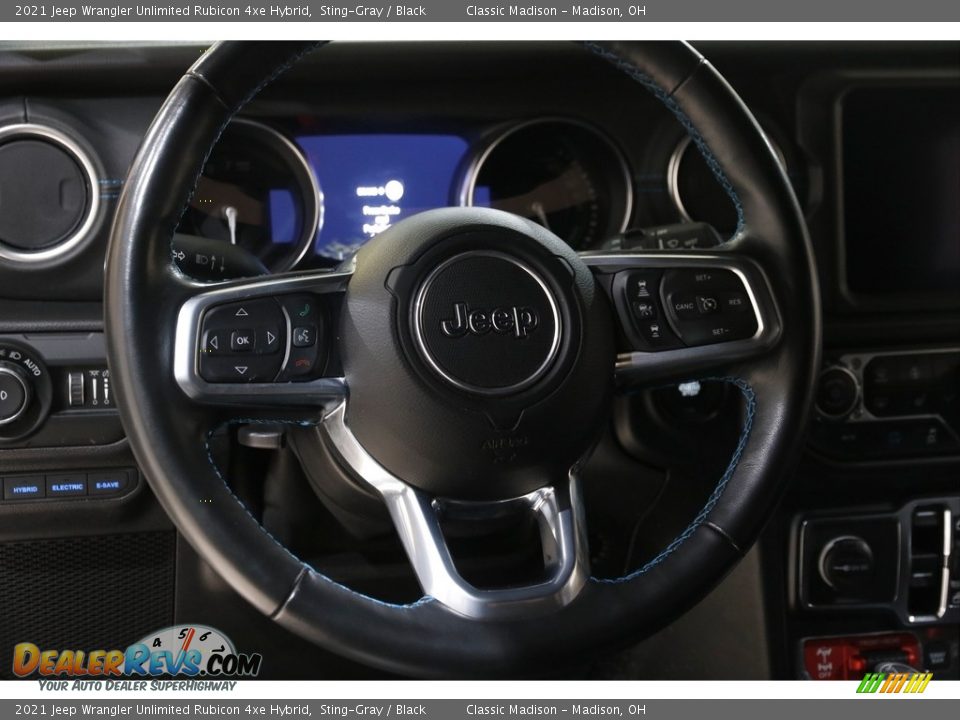 2021 Jeep Wrangler Unlimited Rubicon 4xe Hybrid Steering Wheel Photo #8