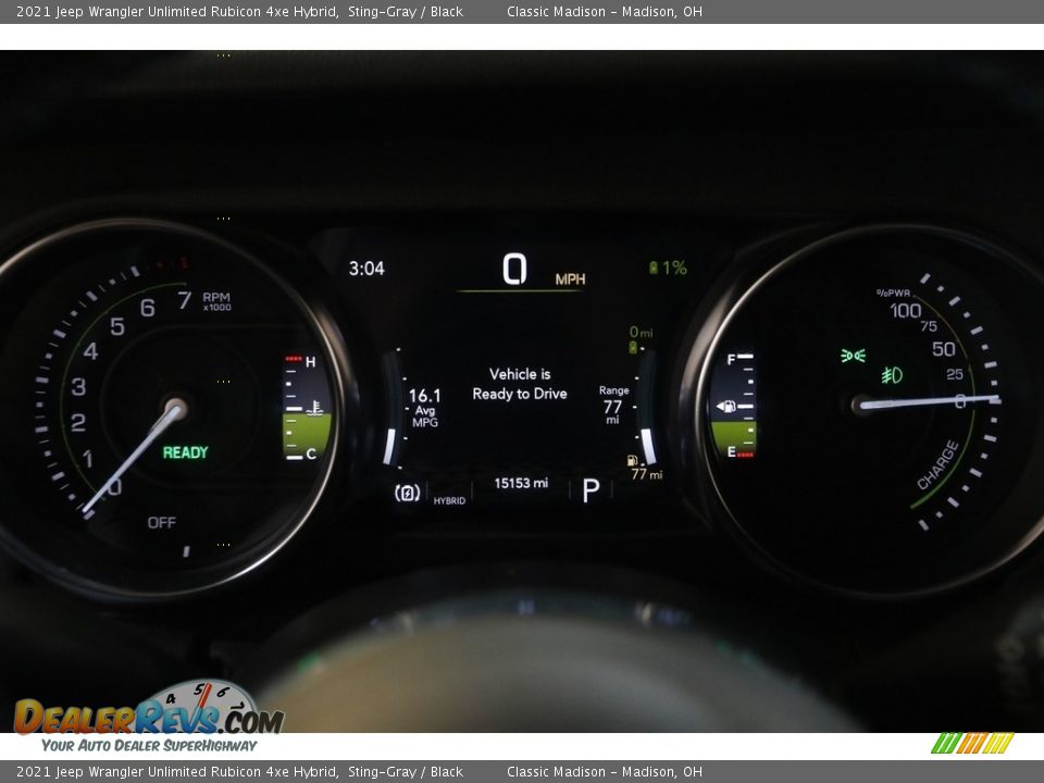 2021 Jeep Wrangler Unlimited Rubicon 4xe Hybrid Gauges Photo #9