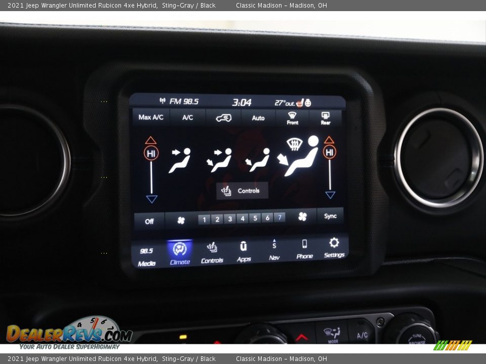 Controls of 2021 Jeep Wrangler Unlimited Rubicon 4xe Hybrid Photo #11