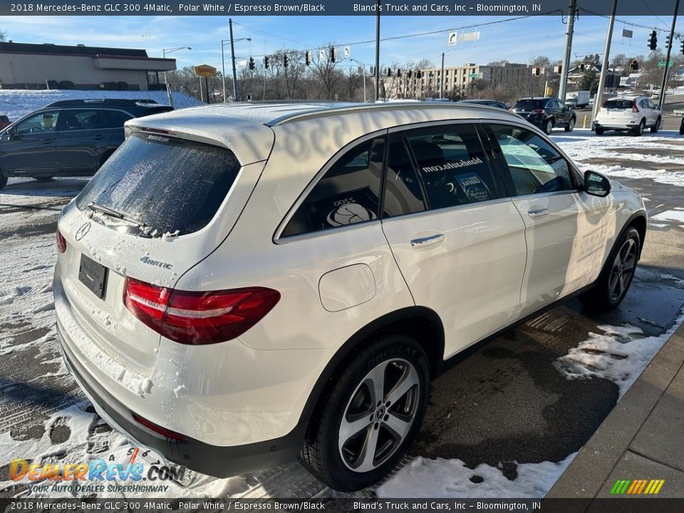 2018 Mercedes-Benz GLC 300 4Matic Polar White / Espresso Brown/Black Photo #13