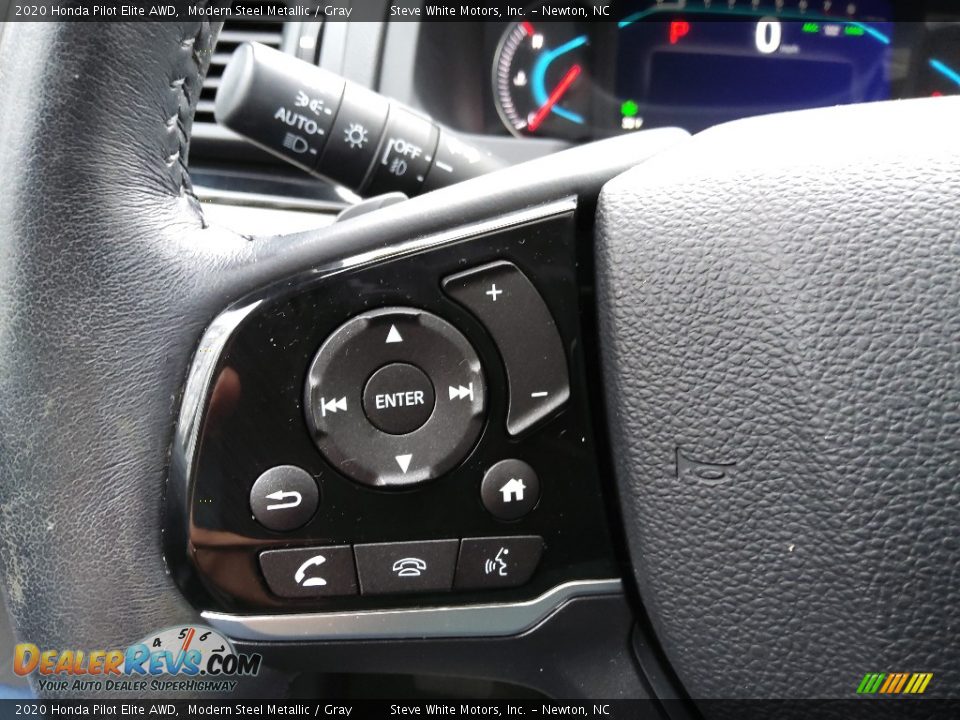 2020 Honda Pilot Elite AWD Steering Wheel Photo #21