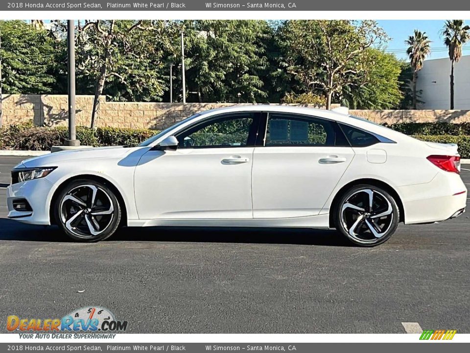 2018 Honda Accord Sport Sedan Platinum White Pearl / Black Photo #7