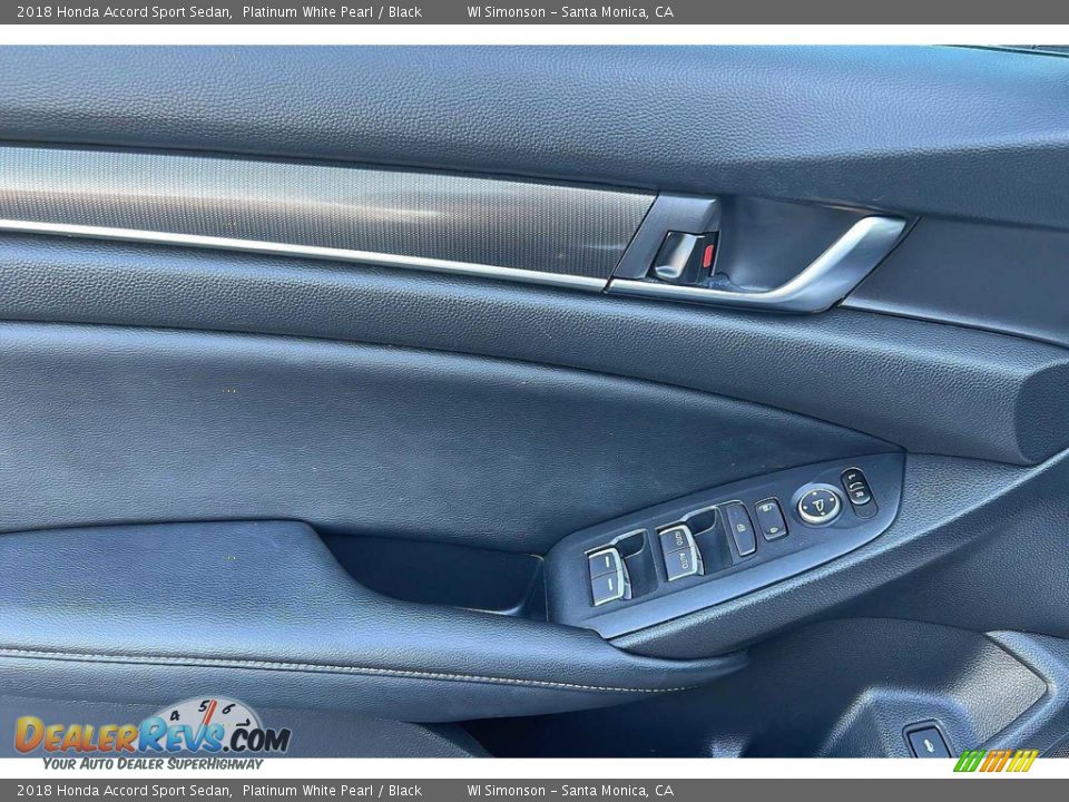 2018 Honda Accord Sport Sedan Platinum White Pearl / Black Photo #11
