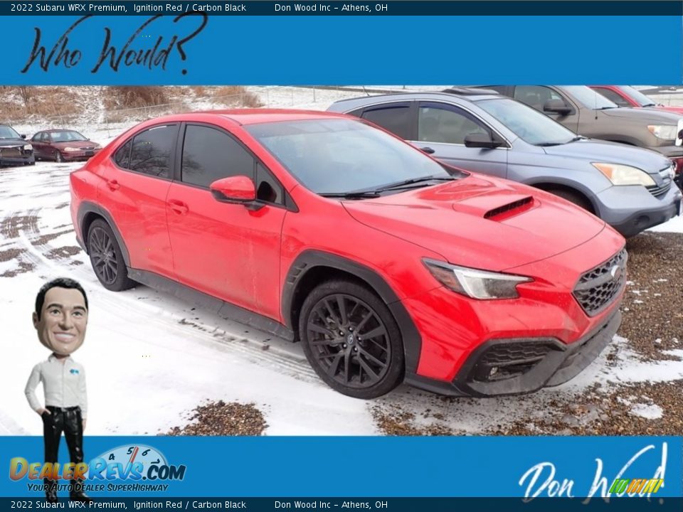 2022 Subaru WRX Premium Ignition Red / Carbon Black Photo #1