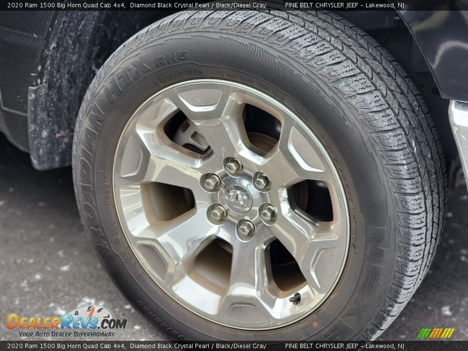 2020 Ram 1500 Big Horn Quad Cab 4x4 Diamond Black Crystal Pearl / Black/Diesel Gray Photo #8