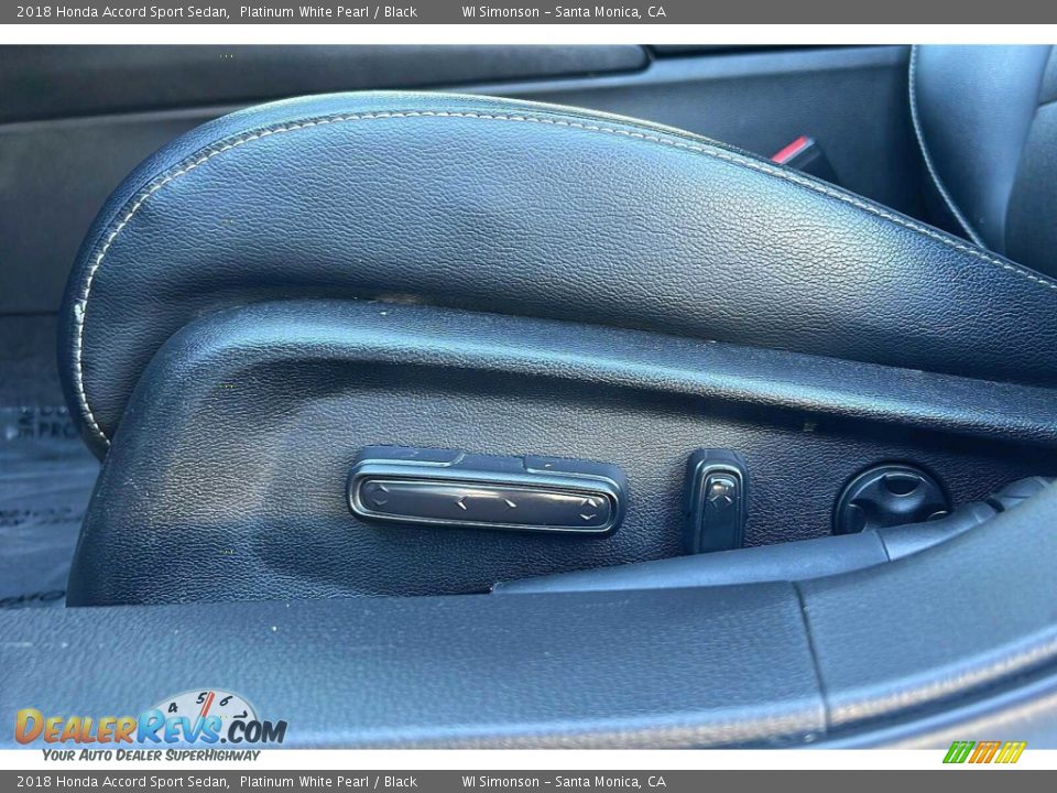 2018 Honda Accord Sport Sedan Platinum White Pearl / Black Photo #13