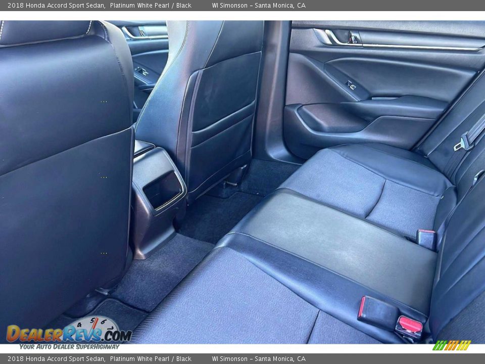 2018 Honda Accord Sport Sedan Platinum White Pearl / Black Photo #14