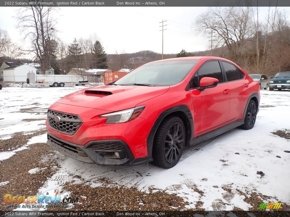 2022 Subaru WRX Premium Ignition Red / Carbon Black Photo #6