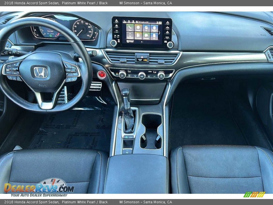 2018 Honda Accord Sport Sedan Platinum White Pearl / Black Photo #15