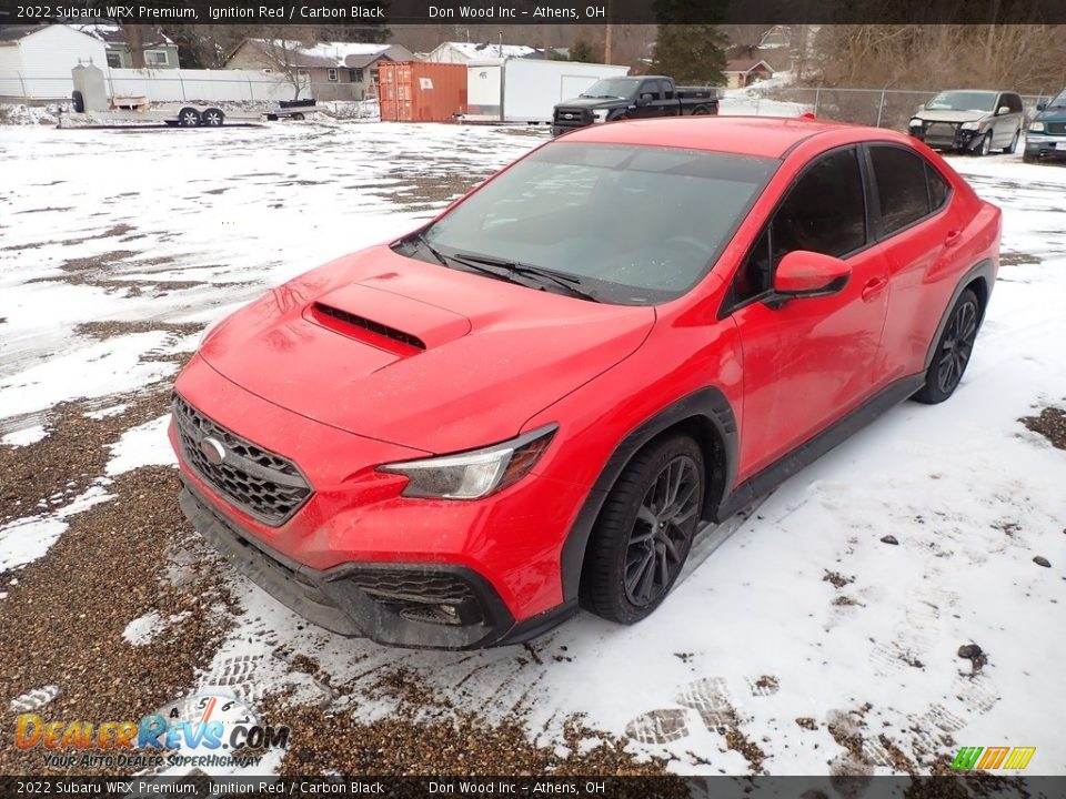 2022 Subaru WRX Premium Ignition Red / Carbon Black Photo #7