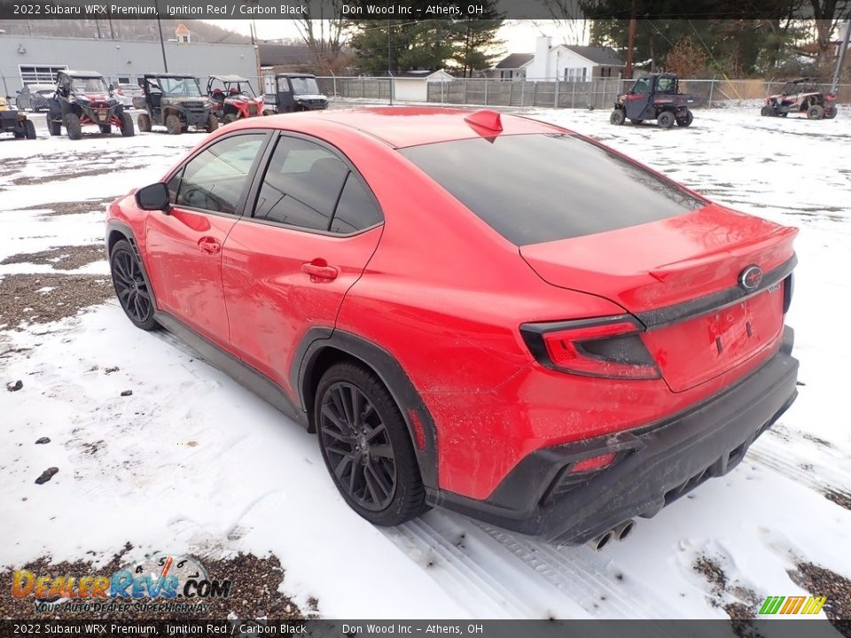 2022 Subaru WRX Premium Ignition Red / Carbon Black Photo #8