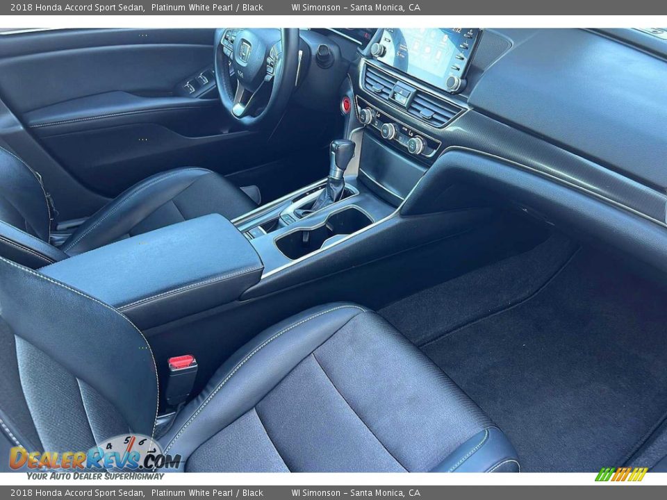 2018 Honda Accord Sport Sedan Platinum White Pearl / Black Photo #17
