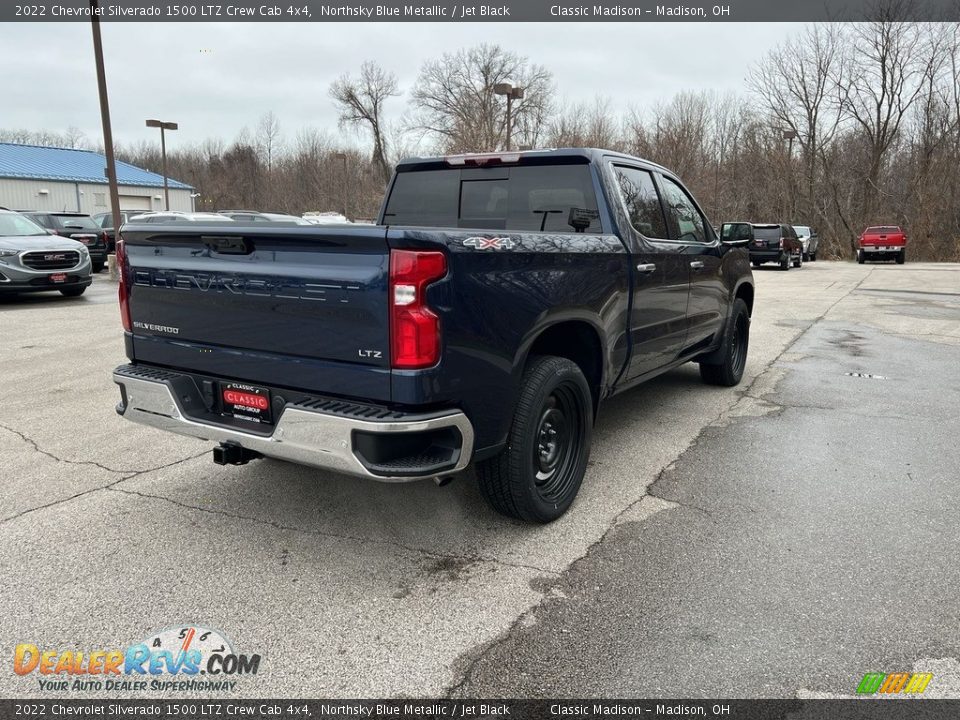 2022 Chevrolet Silverado 1500 LTZ Crew Cab 4x4 Northsky Blue Metallic / Jet Black Photo #4