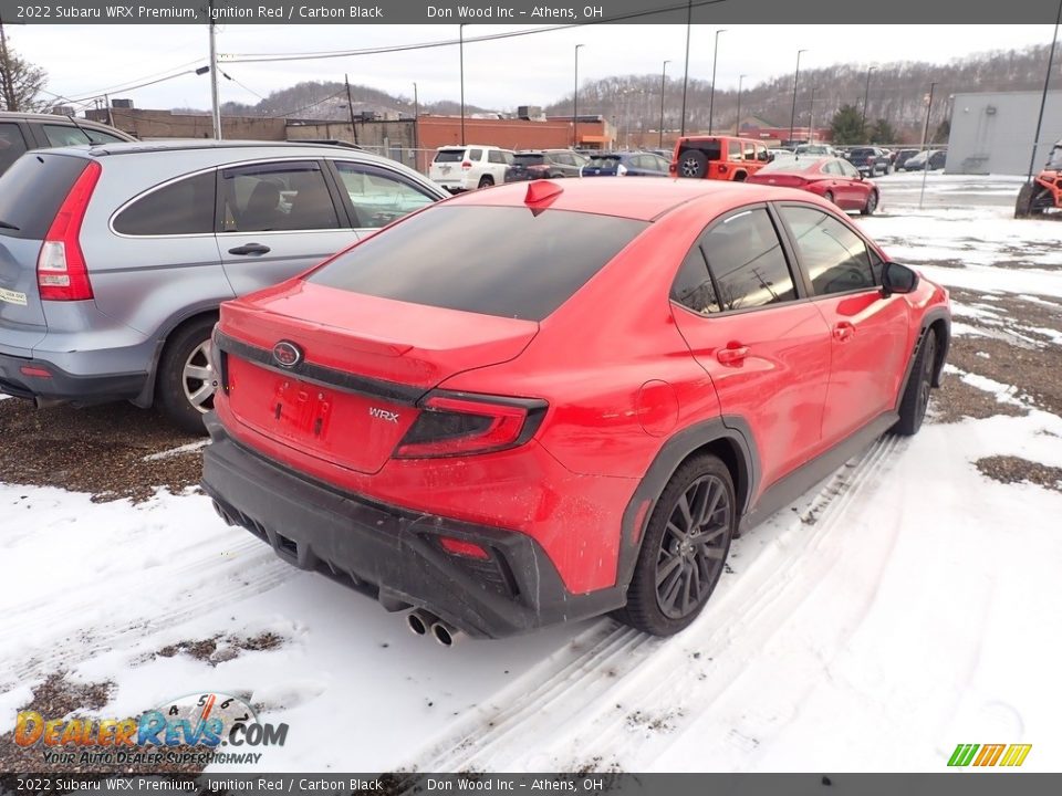 2022 Subaru WRX Premium Ignition Red / Carbon Black Photo #10