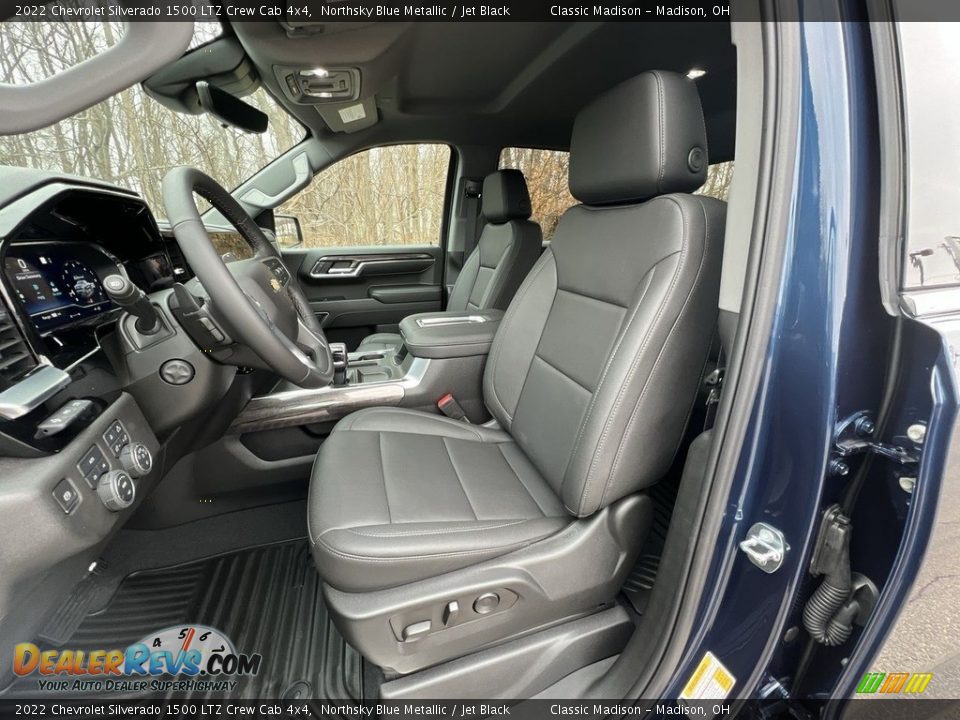 Jet Black Interior - 2022 Chevrolet Silverado 1500 LTZ Crew Cab 4x4 Photo #6