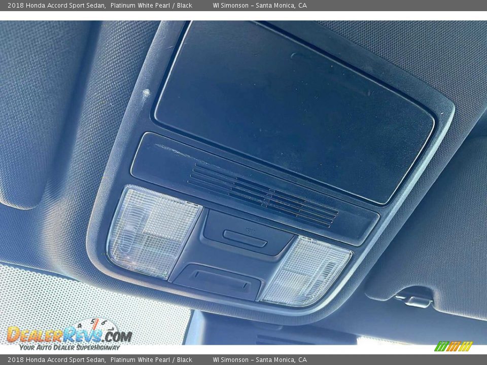 2018 Honda Accord Sport Sedan Platinum White Pearl / Black Photo #20